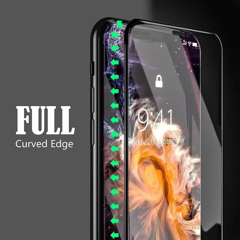  KISSCASE 5D Kratz Gehärtetem Glas Film Screen Protector für iphone X/XS/XR/XS MAX HD 9H Härte Volls
