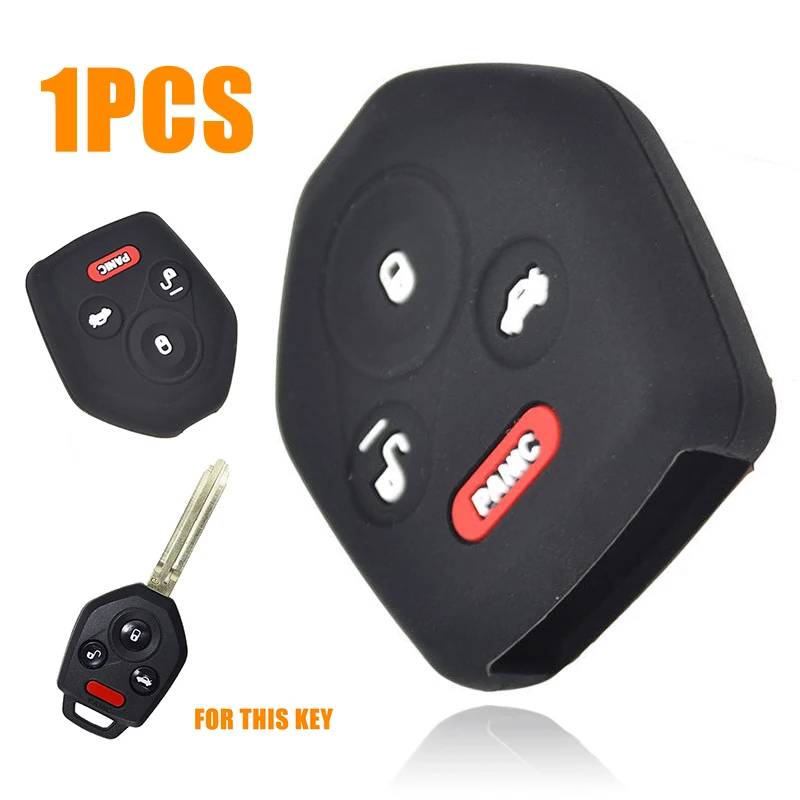 

For Subaru Forester Impreza Legacy Outback WRX 1pc Durable Silicone Remote Key Case Cover Dedicated Car Key Protector Mayitr