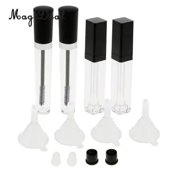 

8ml Portable Empty Tubes for Mascara Eyeliner Lip Gloss Vial Funnels Inserts Refillable Set