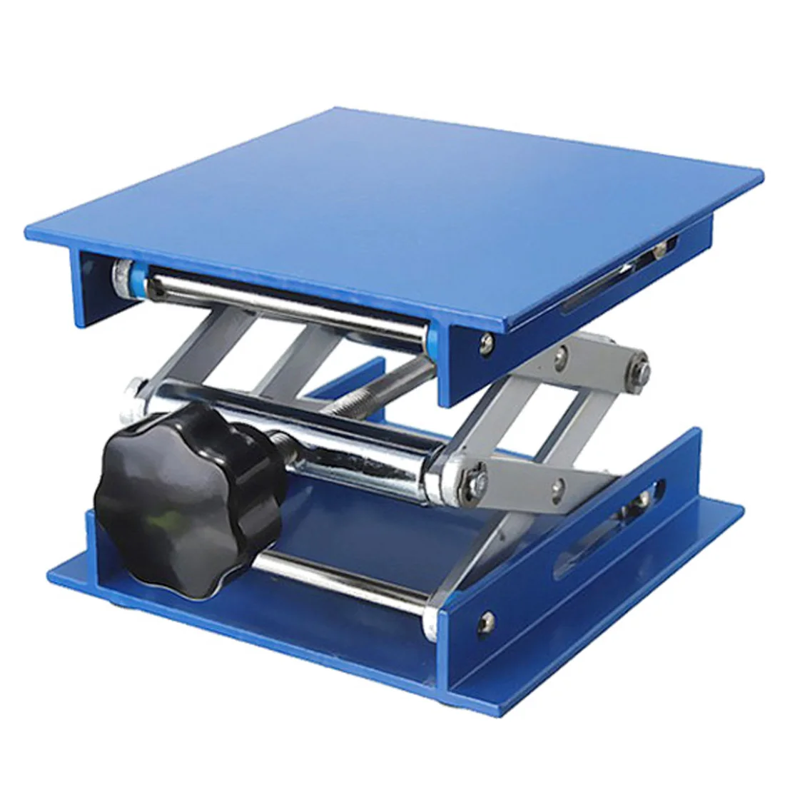  Aluminum Router Lift Table Woodworking Engraving Lab Lifting Stand Rack Lift Platform 100*100mm
