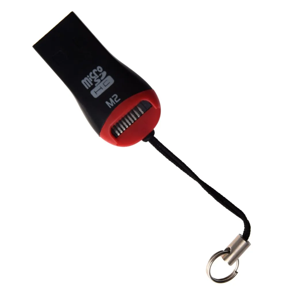 Дешевый MiniSD miniSDHC Memory Stick mini M2 USB 2,0 кардридер Писатель поддерживает до 16 Гб miniSDHC и 16 Гб M2