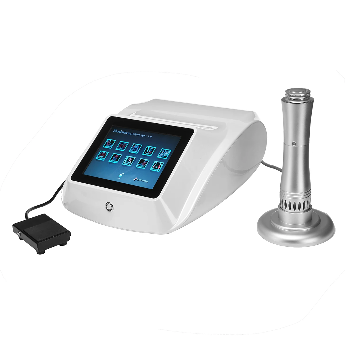 

Portable Shock Wave Therapy Machine for ED Pain Relief Extracorporeal Shockwave Therapy Physiotherapy Equipment 7 Transmitters