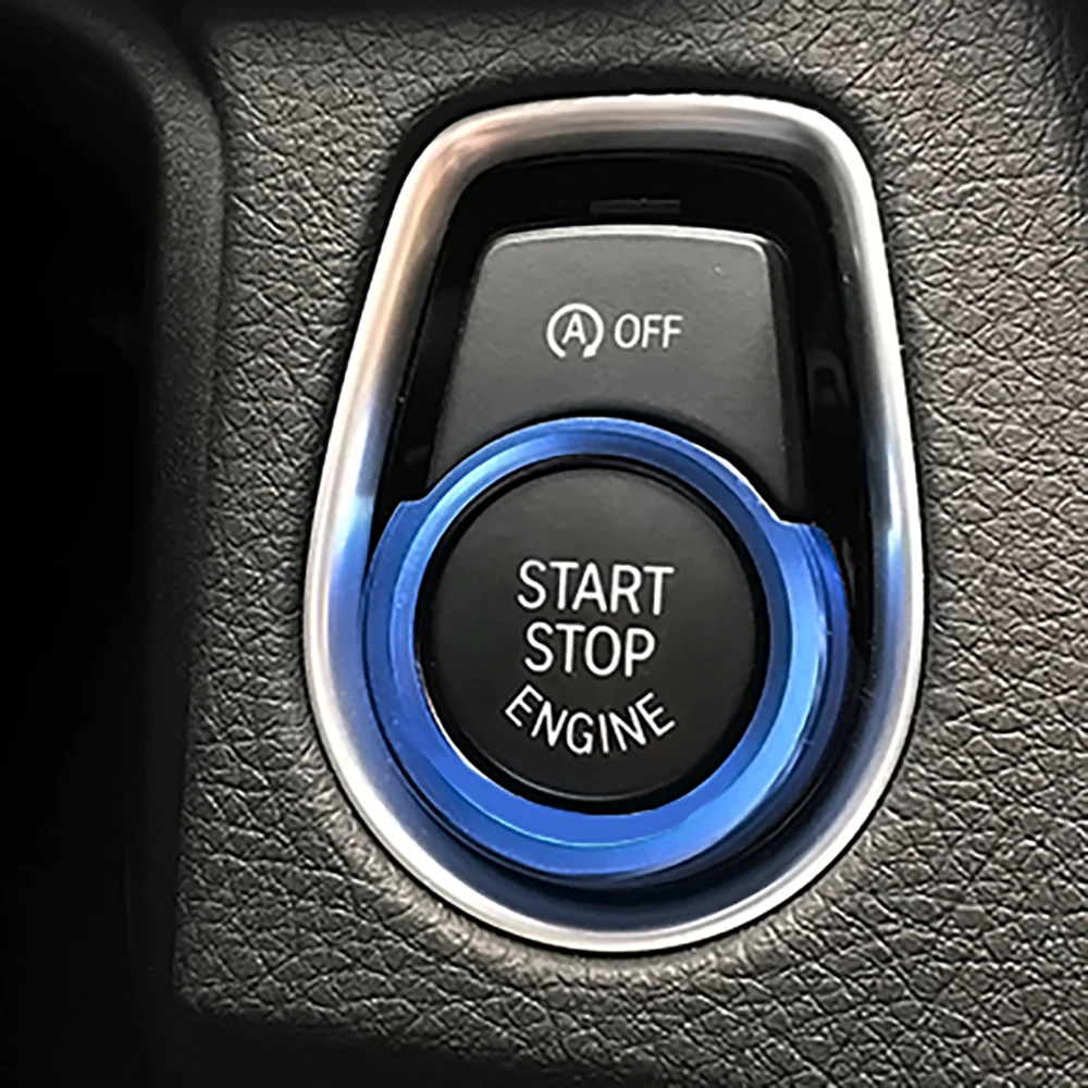One-Button Start Switch Button Universal Car Ring Sticker for 1/2/3/4 Series New X1 Interior Modification Applicable | Автомобили и