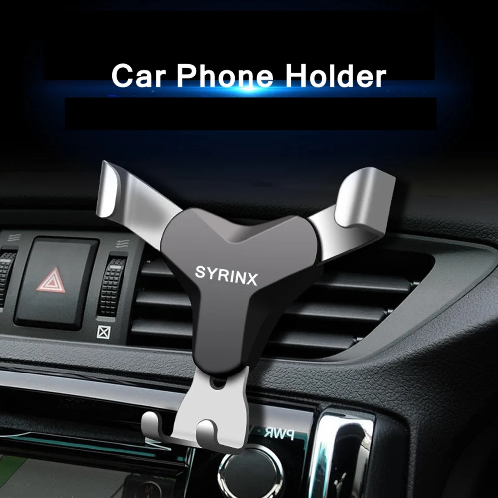 

SYRINX Universal Air Vent in Car Mobile Phone Holder Stand For iPhone X Xiaomi Redmi Note 7 Smartphone No Magnetic Auto Support