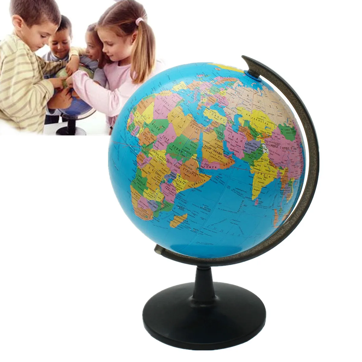 32 см вращающийся глобус, карта мира, земля, Детская развивающая игрушка, Декор для дома и офиса, террест с подставкой, теллурион