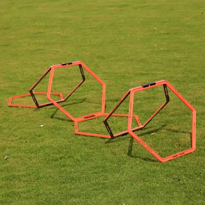 

1pc/6pcs Football Trainer Ladders Hexagonal Agility Ring Training Ring Physical Training Ring \Hurdles Speed Rings