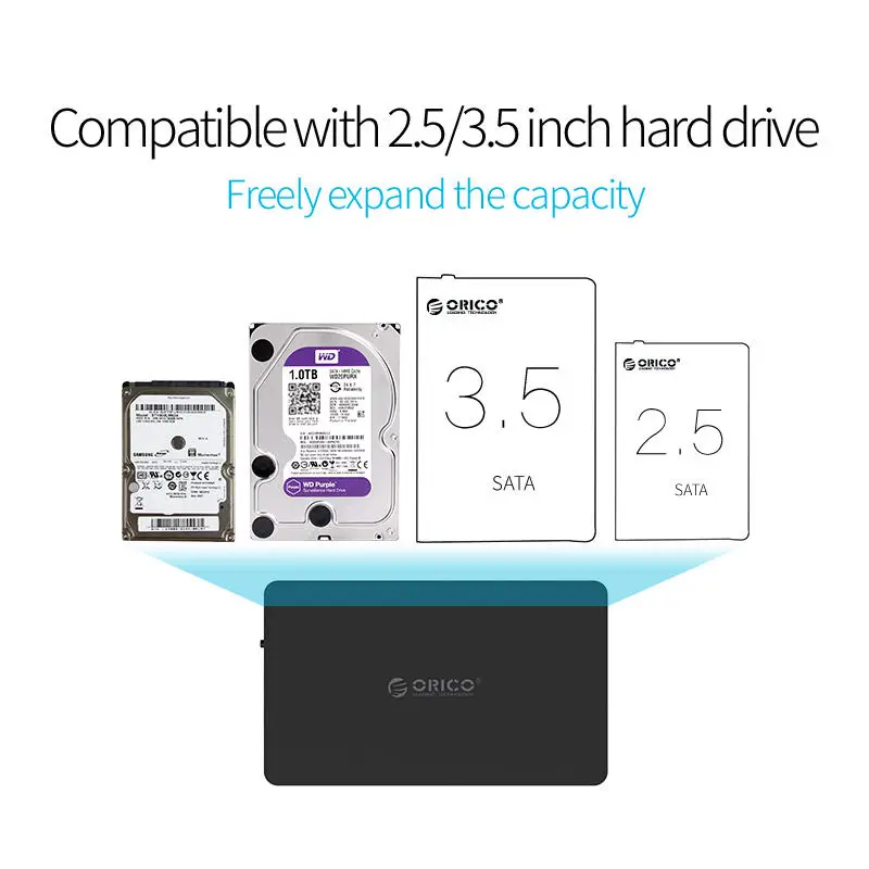 3569C3-Bk caja de disco duro externo de 35 pulgadas tipo C Usb 31 Gen2 a Sata 30 Hdd herramienta de