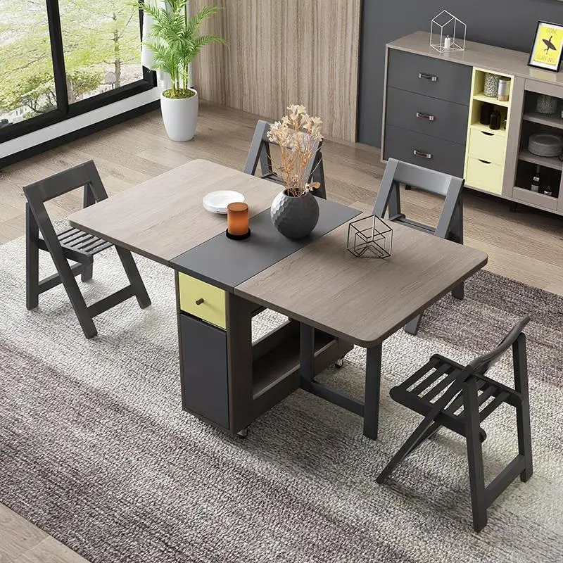 Masasi Pliante Dining Meja Makan Bureau Dinning Set Tavolo Da Pranzo Marmol Plegable Desk Mesa De Jantar Folding Dinner Table