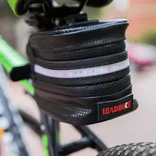 

2018 LED Luminous Waterproof Cycling Seat Bag Led Lamp Large Capacity Bicycle Saddle Bag Mountain Bike Tail Pouch Package