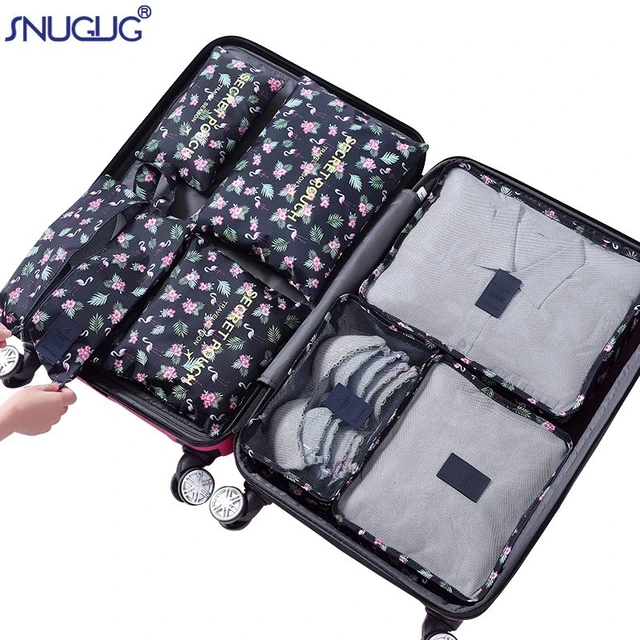 Fashion Travel Luggage Bag- 6sets