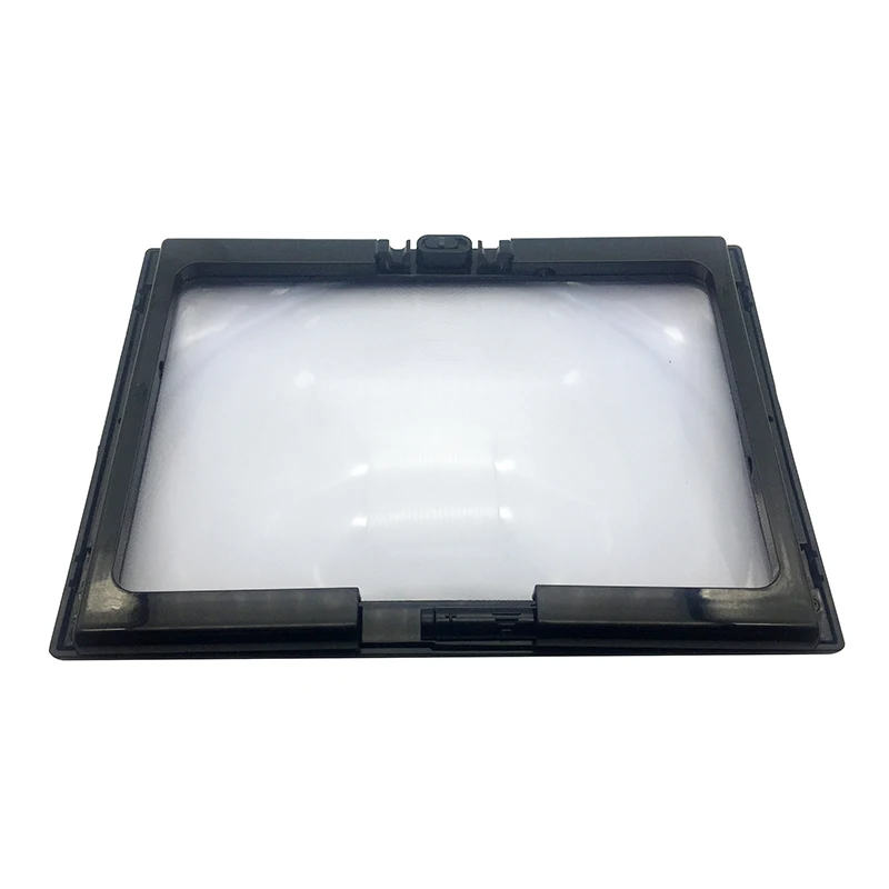 3X Hands Free A4 Size Desktop Reading Magnifier Illuminated Magnifying Glass with LED Lamps Lighting Necklace Elderly Low Vision