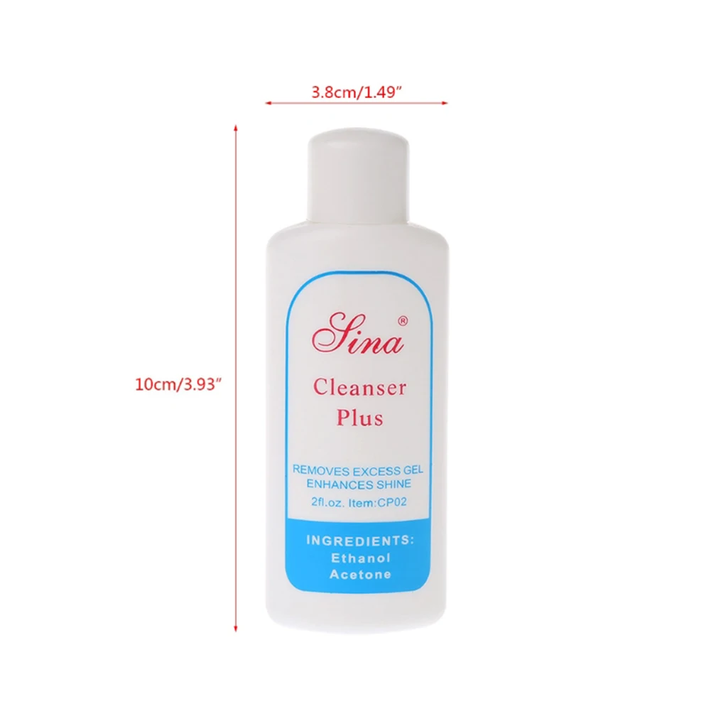 

60ml Nail Cleanser Plus Liquid Nail Polish Remover Surface Sticky Layer Residue Nail Art Acrylic Clean Degreaser TSLM2