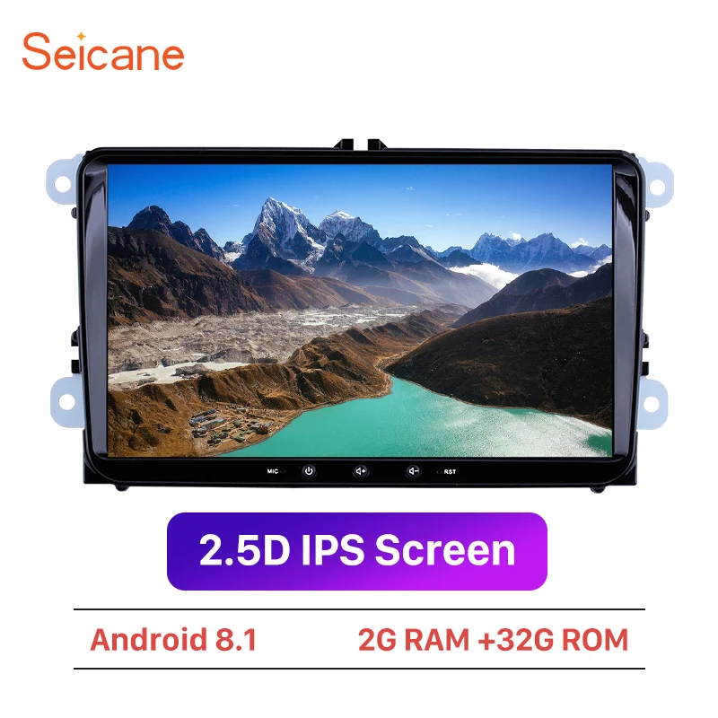 Seicane Android 8,1 Автомобильный мультимедийный плеер для VW/Volkswagen/Golf/Polo/Tiguan/Passat/b7/b6/SEAT/leon/Skoda/Octavia " 2DIN gps