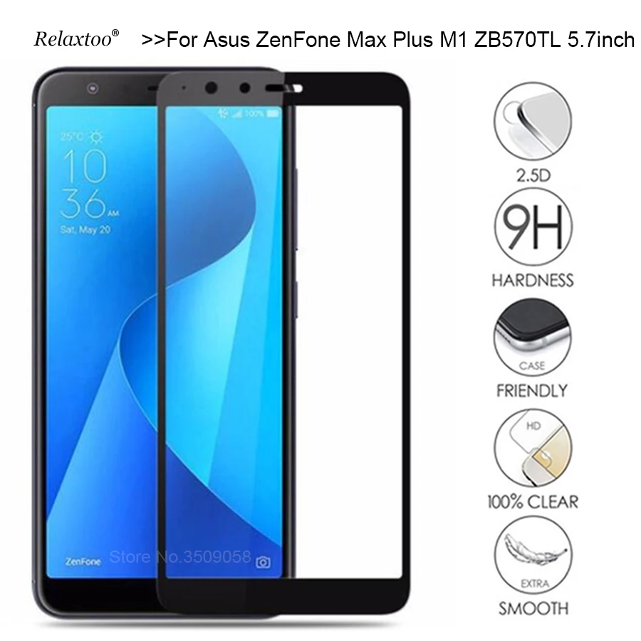 

Tempered Glass For Asus Zenfone Max Plus M1 Screen Protector For Asus Zenfone Max Plus M1 ZB570TL X018D X018DC Glass Cover Film