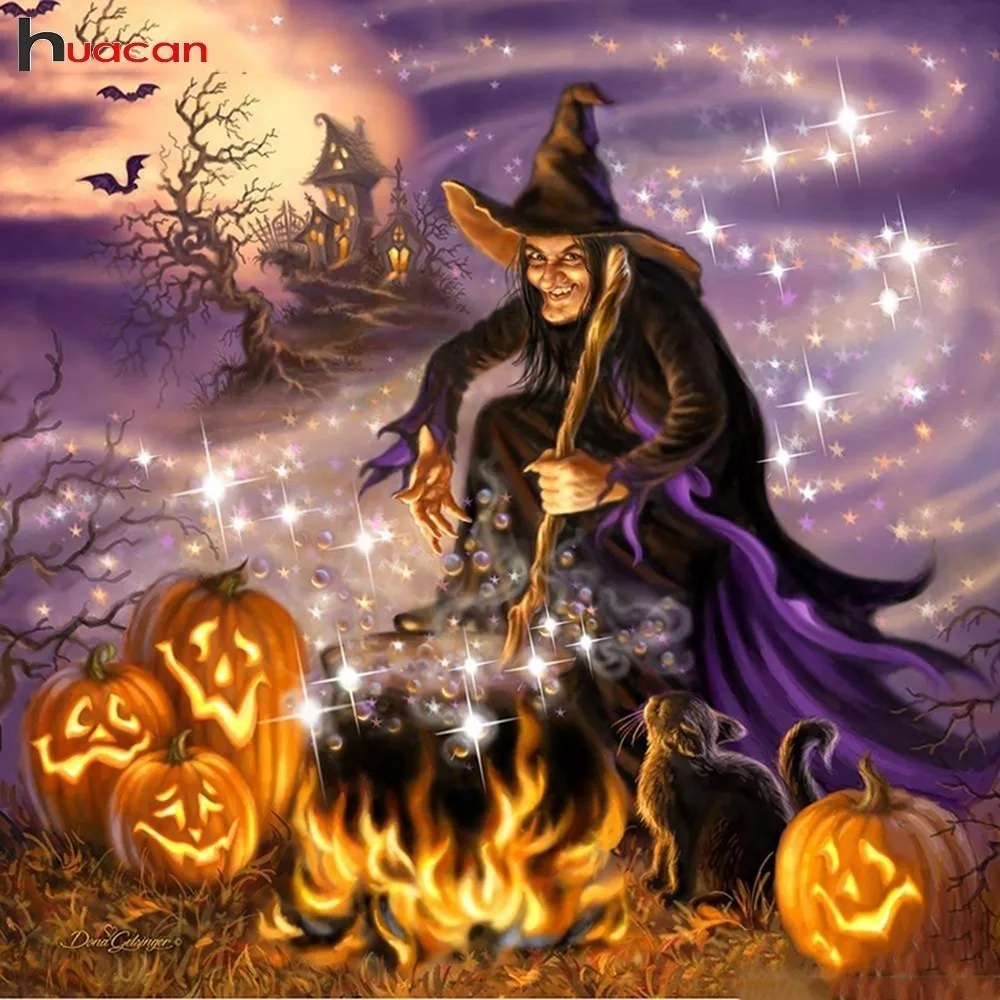Aliexpress.com : Buy HUACAN Halloween Full Square Diamond Painting