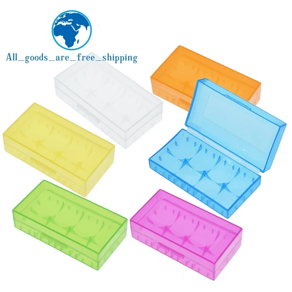 

TZT 18650 CR123A 16340 Battery Case Holder Box Storage Color Optional Blue/Purple/White/Green/Yellow/Orange