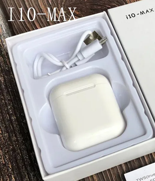

i10 Max TWS Double Mini Wireless headset for Air Bluetooth Pods Earphone Earbuds With Charging Box Mic For all smart phone