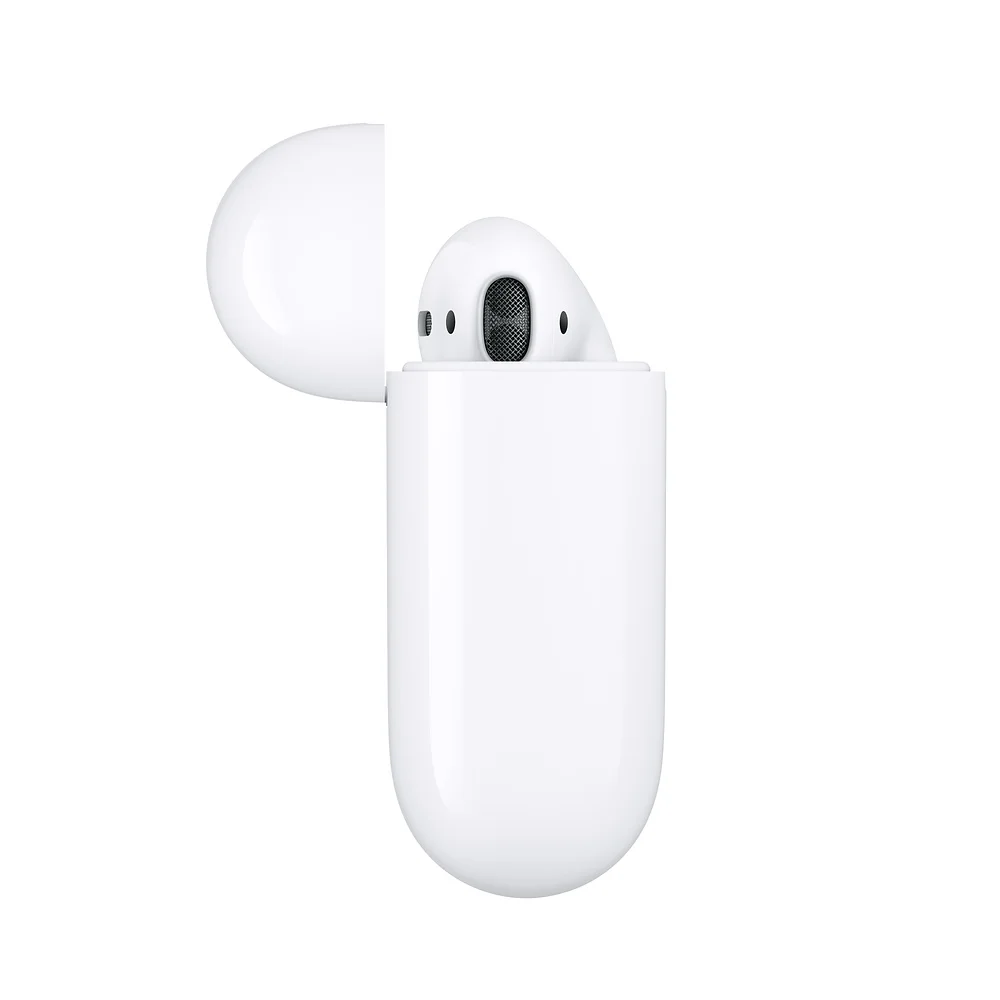 Apple AirPods 2nd с зарядный чехол Беспроводной Bluetooth наушники стерео наушники для прослушивания музыки, для iPhone, iPad, Mac часы