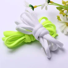 1Pair Oval Athletic Shoelaces Sport Sneaker Boots Shoe Laces Strings Multicolor Solid Color 33 Candy Color Fashion Shoelaces
