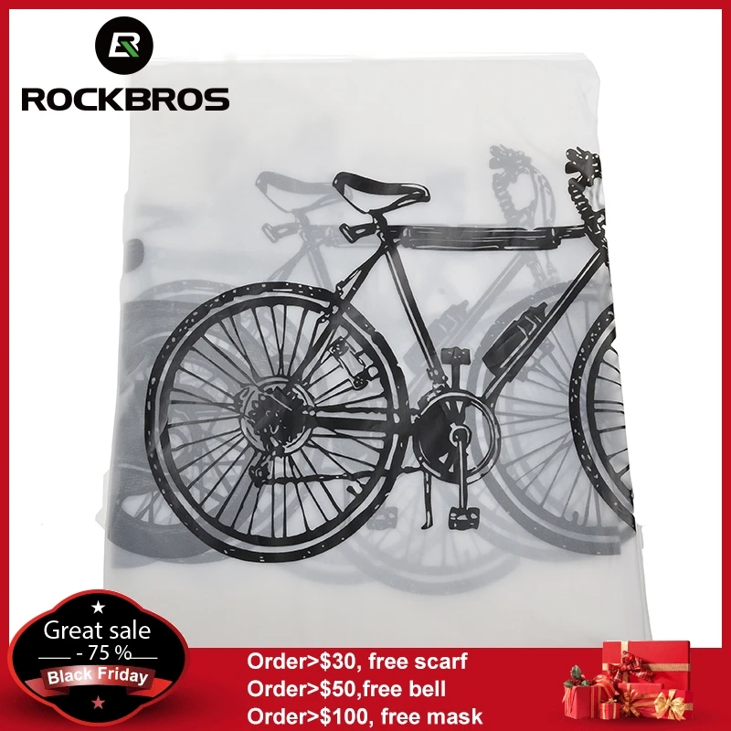 

ROCKBROS Universal Waterproof Bicycle Bike Raincoat Cover Outdoor Bicycle Bike Rain Cover UV Protector Bike Dust Proof Cover