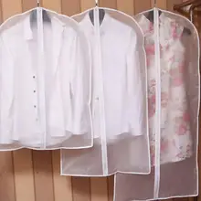 Прозрачная одежда Пылезащитная крышка шкаф сумка для хранения ткань костюм пальто подвесной пылезащитный чехол Домашний Органайзер водонепроницаемый