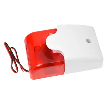 

Mini 12 Volt Security Alarm Siren Red Light Replacement