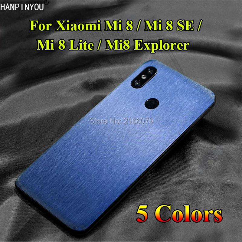 Задняя крышка для Xiaomi Mi 8 Mi8 SE Lite Pro Explorer матовая металлическая наклейка Защитная