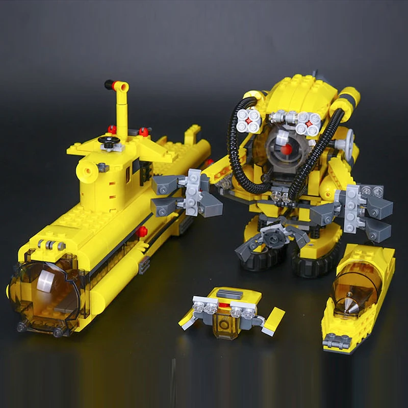 

Compatible Legoe Technic Creative Lepin 24012 673pcs Underwater Explora Ship building blocks 4888 Bricks toys for children