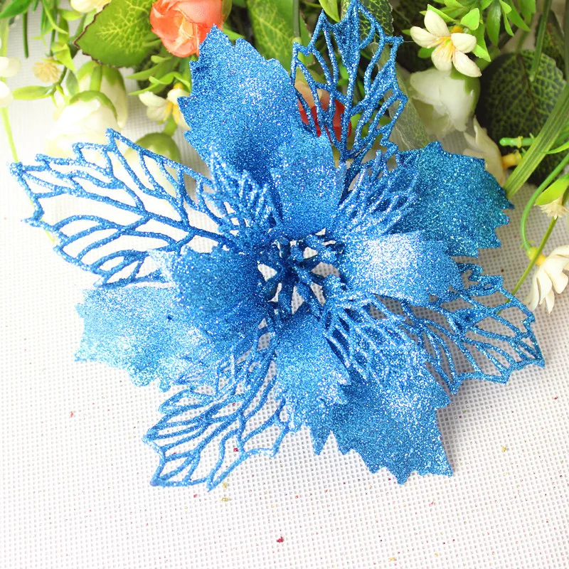 5PCS Santa Artificial Flower Hanging Ornaments for Home Garden Christmas Tree Decorations Natal party Valentine's Day decor 5PCS Santa Artificial Flower Hanging Ornaments for Home Garden Christmas Tree Decorations Natal party Valentine's Day decor