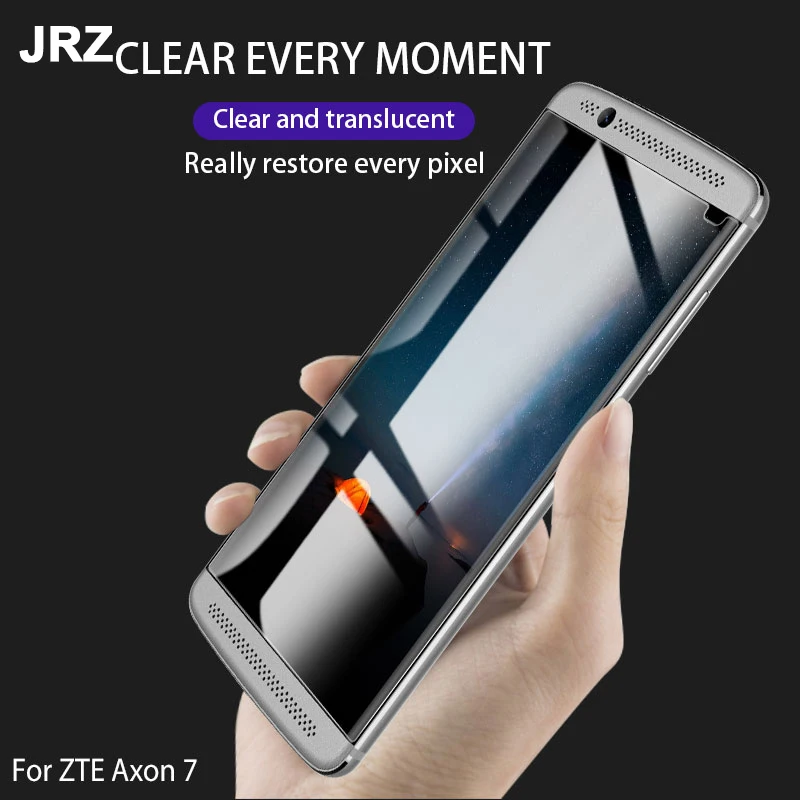 JRZ For ZTE Axon 7 Phone Glass Screen Protector Ultra Thin Film 5.5 inch Transparent Protective Tempered | Мобильные телефоны и
