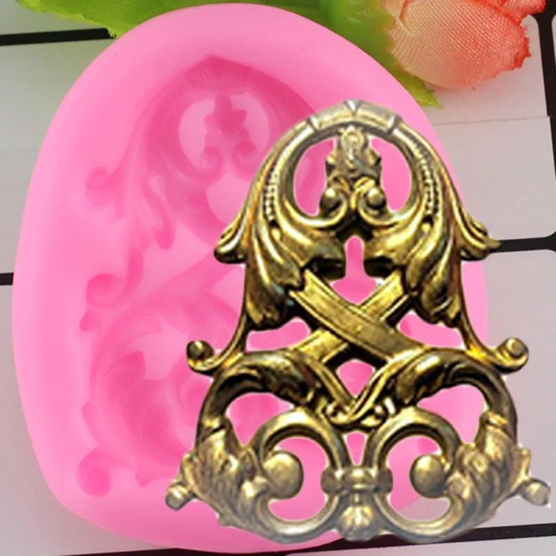 

DIY Sugar Craft Cake Medal Relief Border Silicone Mold Fondant Molds Chocolate Cake Kitchen Baking Mould Decorating Tools Gum