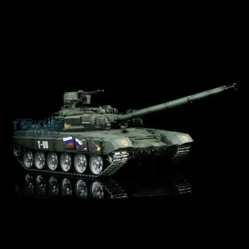 Henglong 1/16 зеленый 6,0 поколения инфракрасный боевой T90 rc Танк 3938 360 револьверная вращающаяся металлическая дорожка W/Link Red Eye