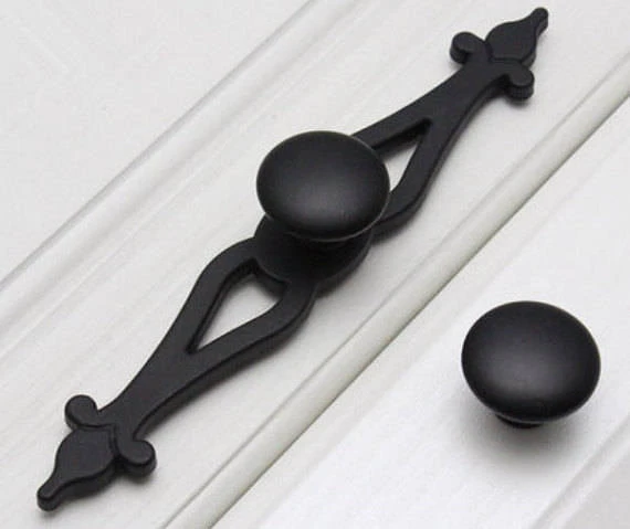 Vintage Look Knob Back Plate Drawer Pulls Backplate Rustic Door