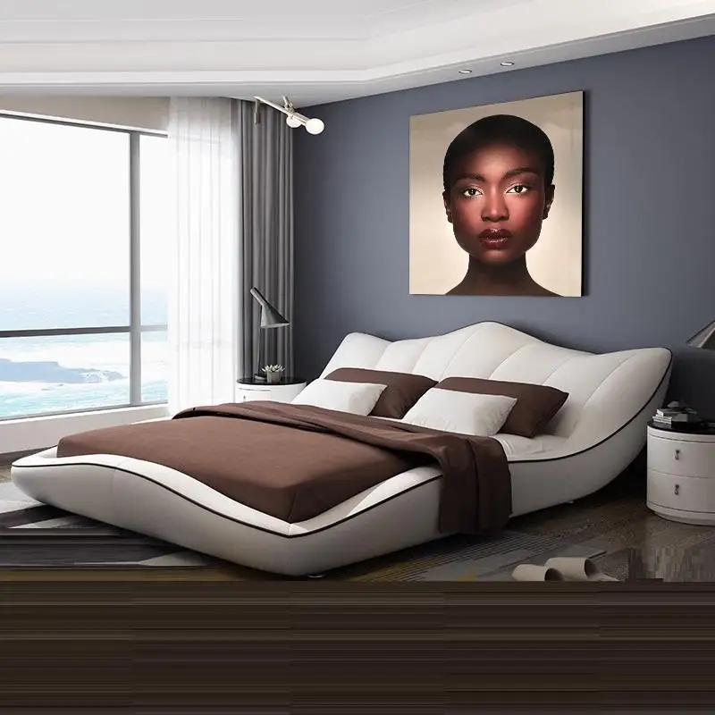 موبل ميزون Ranza Literas مجموعة غرفة Mobili لكل La كازا الحديثة الجلود كاما Moderna Mueble دي Dormitorio أثاث غرفة نوم السرير