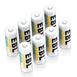 8 упаковок EBL E90/LR1/MN9100 N Размеры батареи N Перезаряжаемые Батарея 600 mAh Ni-MH для часов светодиодный игрушки с огоньками и электронных устройств