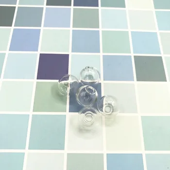 

200pcs/lot 14mm mini glass vial pendant glass globe round orb ball DIY glass vial pendant glass wish bottle pendant Accessories