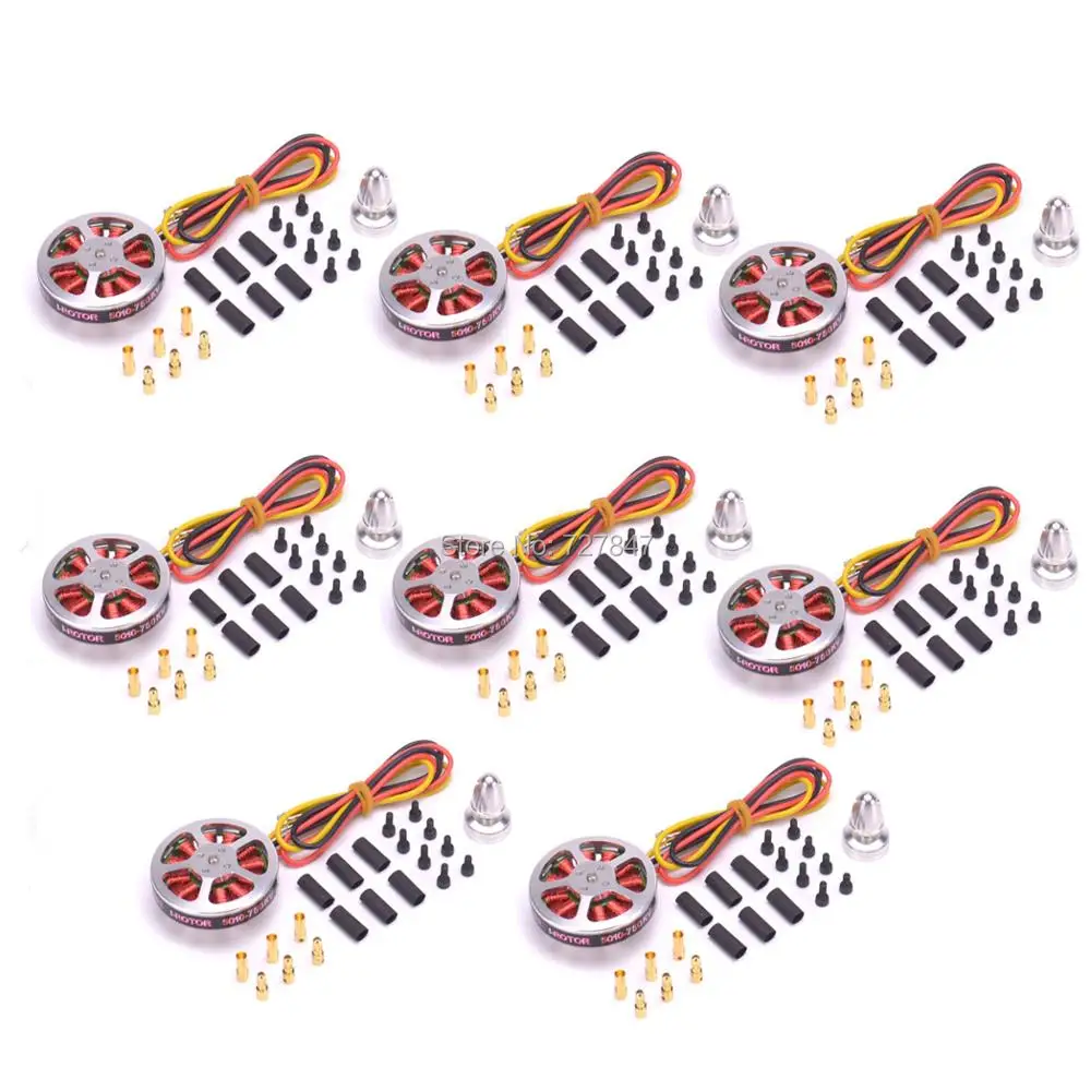 8PCS 5010 360KV / 750kv High Torque Brushless Motors For ZD550 ZD850 850 MultiCopter Quadcopter