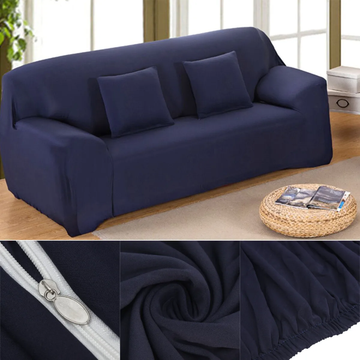 

Adjustable Stretch Sofa Cover Couch Removable Anti-Slip Slipcover Protector Polyester Cover Case Bag Home Textiles 1/2/3/4 Seats