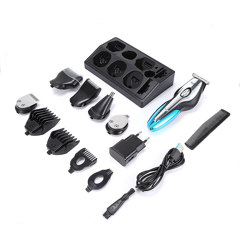 

Kemei Km5031 11In1 Professional Electric Hair Clipper Trimmer Haircut Shaver Beard Razor Styling Tools Rechargeable Nose Trimm