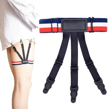

Men Boy Business Non-slip Garter Clip Shirt Stays Garters Elastic Gentleman Shirts Holders Leg Belt Suspenders Braces