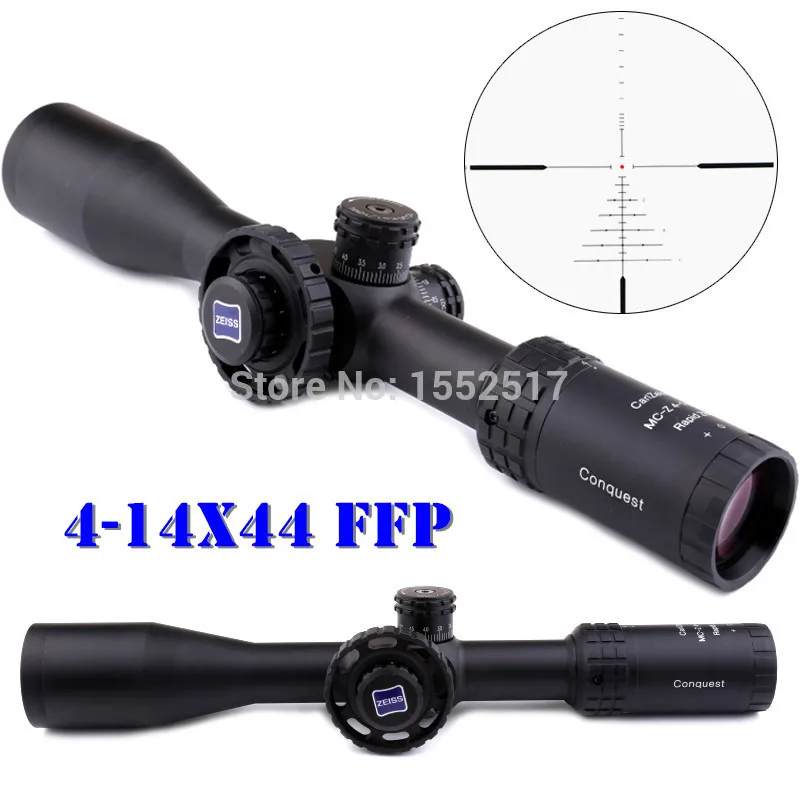 

Tactical 4-14X44 FFP Mil-dot Riflescope Long Eye Relief Rifle Scope Tactical Hunting Scopes For Airgun Air Rifle Scope