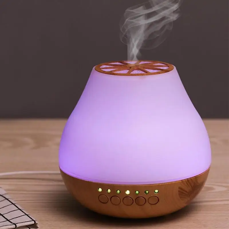 

Wood Grain Air Humidifier Ultrasonic Humidifier Air Purifier Aroma Essential Oil Diffuser Cool Mist Maker Atomizer for Home