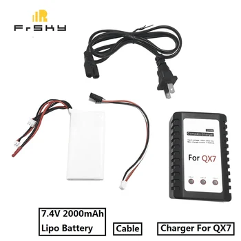 

Battery Charger Upgrade Kit with 7.4V 2000mAh Lipo Battery for FrSky ACCST Taranis Q X7 Radio Transmitter Spare Part