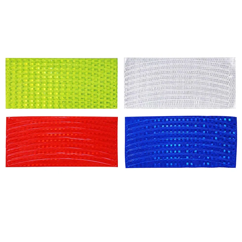 Bicycle Reflector Fluorescent MTB Bike Reflector Sticker Cycling Wheel Rim Reflective Stickers Decal Bicycle Accessories