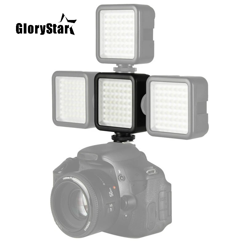 Фото вспышка GW49 Mini Pro Led-49 видео светильник 49 Led вспышка светильник для Dslr камеры видеокамера Dvr Dv камера светильник черный для gopro