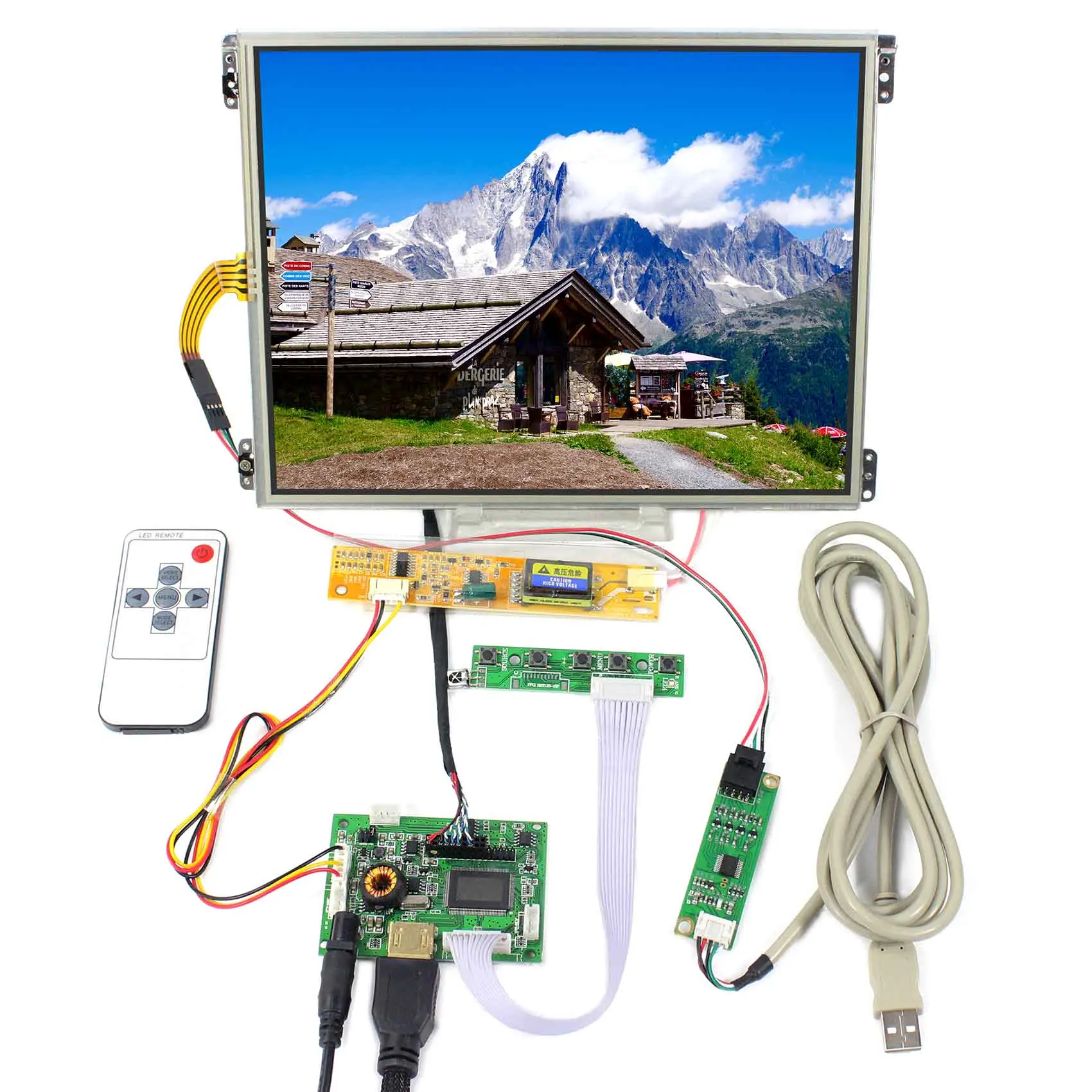 

10.4inch IPS LCD Screen 1024X768 HT10X21-311 With Touch Panel and HDMI LCD Board