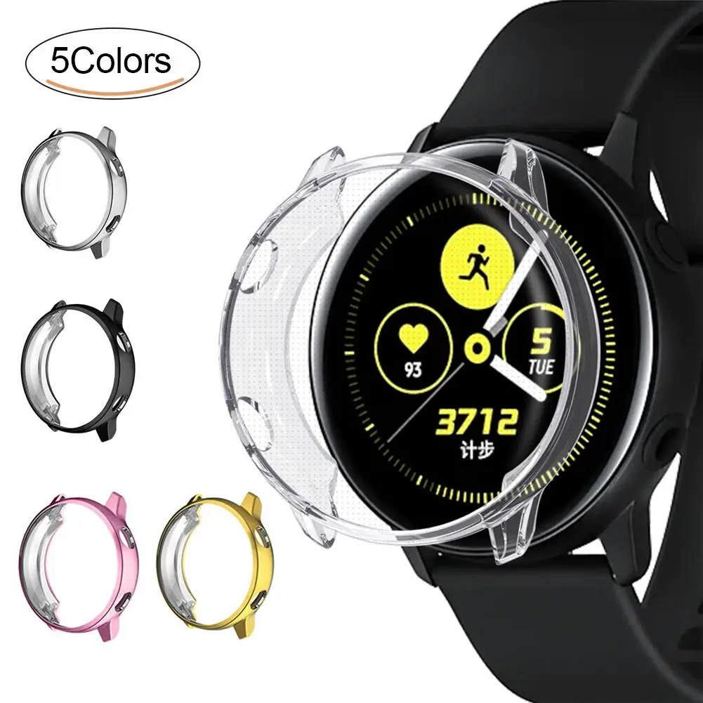 

New TPU Scratch-Resistant Frame Protective Cover For Galaxy Watch Active R500 40mm Smart Watch High Quality