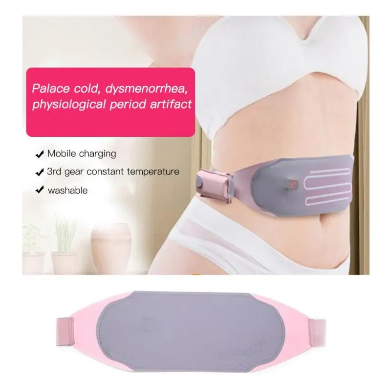 

Electronic Ai Cao Warm Palace Belt Electric Heating Moxa Abdominal Belly Moxibustion Bag Hot Compress Wormwood Therapy Care U3