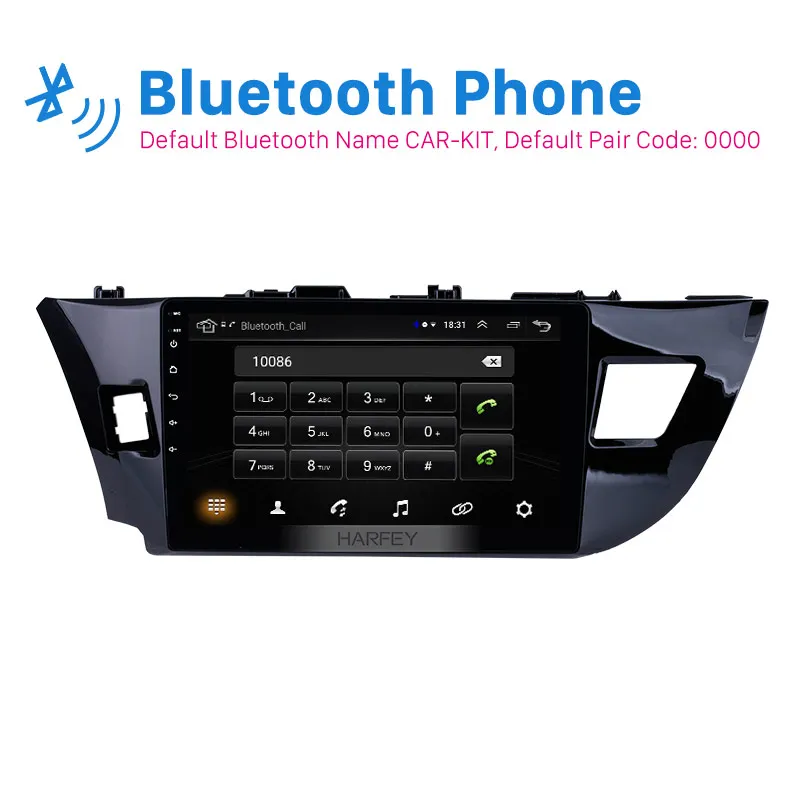 Cheap Harfey Navi 10.1" HD 1080P Car GPS Autoradio Stereo Android 8.1 Bluetooth 1+16GB 3G WiFi For Toyota LEVIN 2013-2015 Vehicle 2Din 1