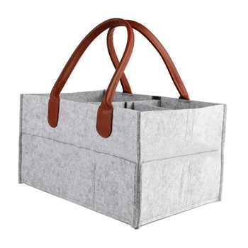

Baby Diaper Organizer Bin With Handle Portable Storage Caddy Nappy Car Bags Baby Shower Gift Basket